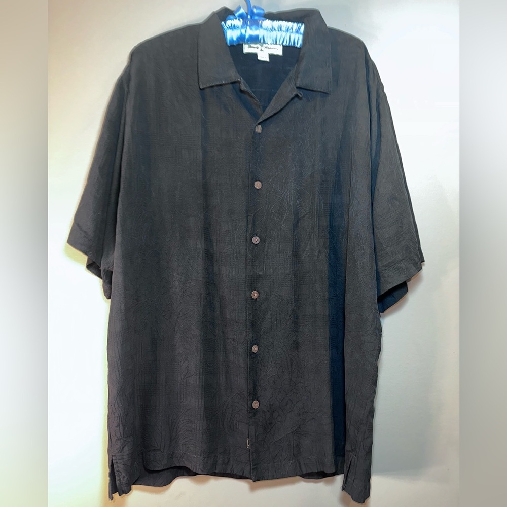 Tommy Bahama Black Silk Shirt